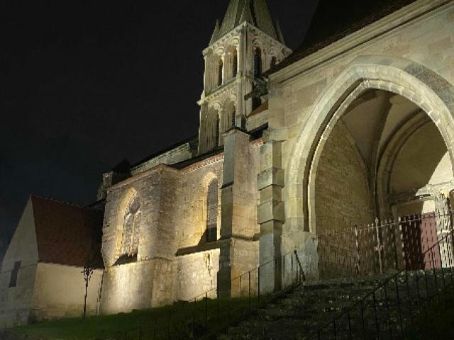 Mise en valeur de l'église de jouy le moutier