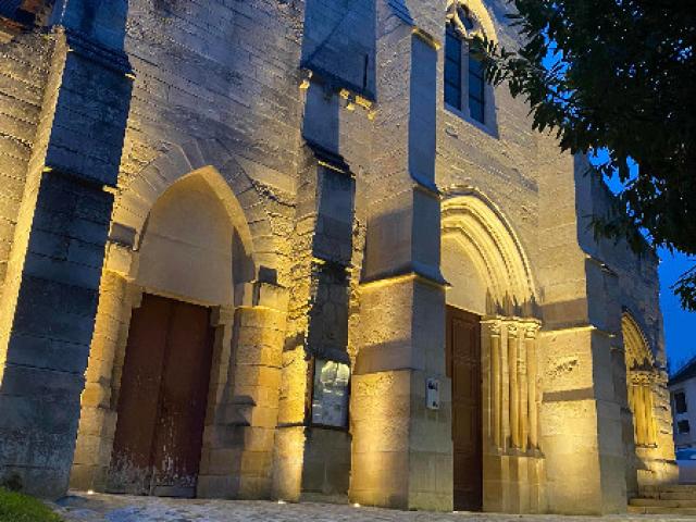 Mise en valeur de l'église de jouy le moutier