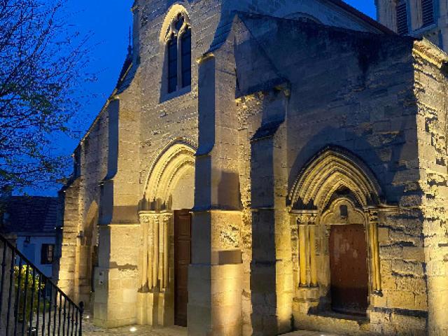 Mise en valeur de l'église de jouy le moutier